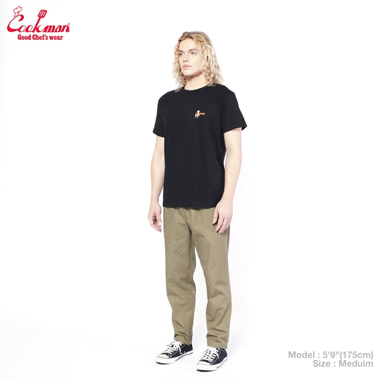 Cookman Embroidery Tees - Restaurant : Black