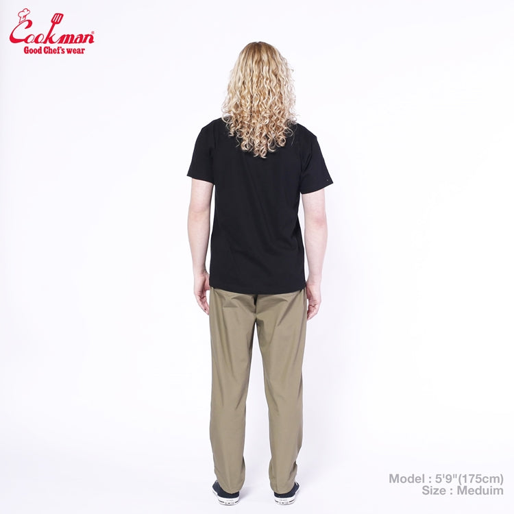 Cookman Embroidery Tees - Restaurant : Black