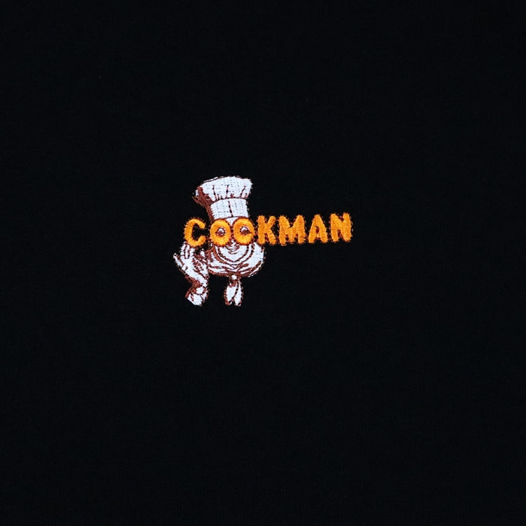 Cookman Embroidery Tees - Restaurant : Black