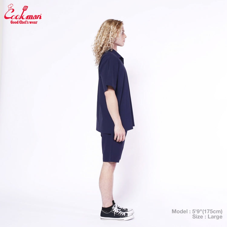 Cookman Work Shirts Short Sleeve Light - NAVY