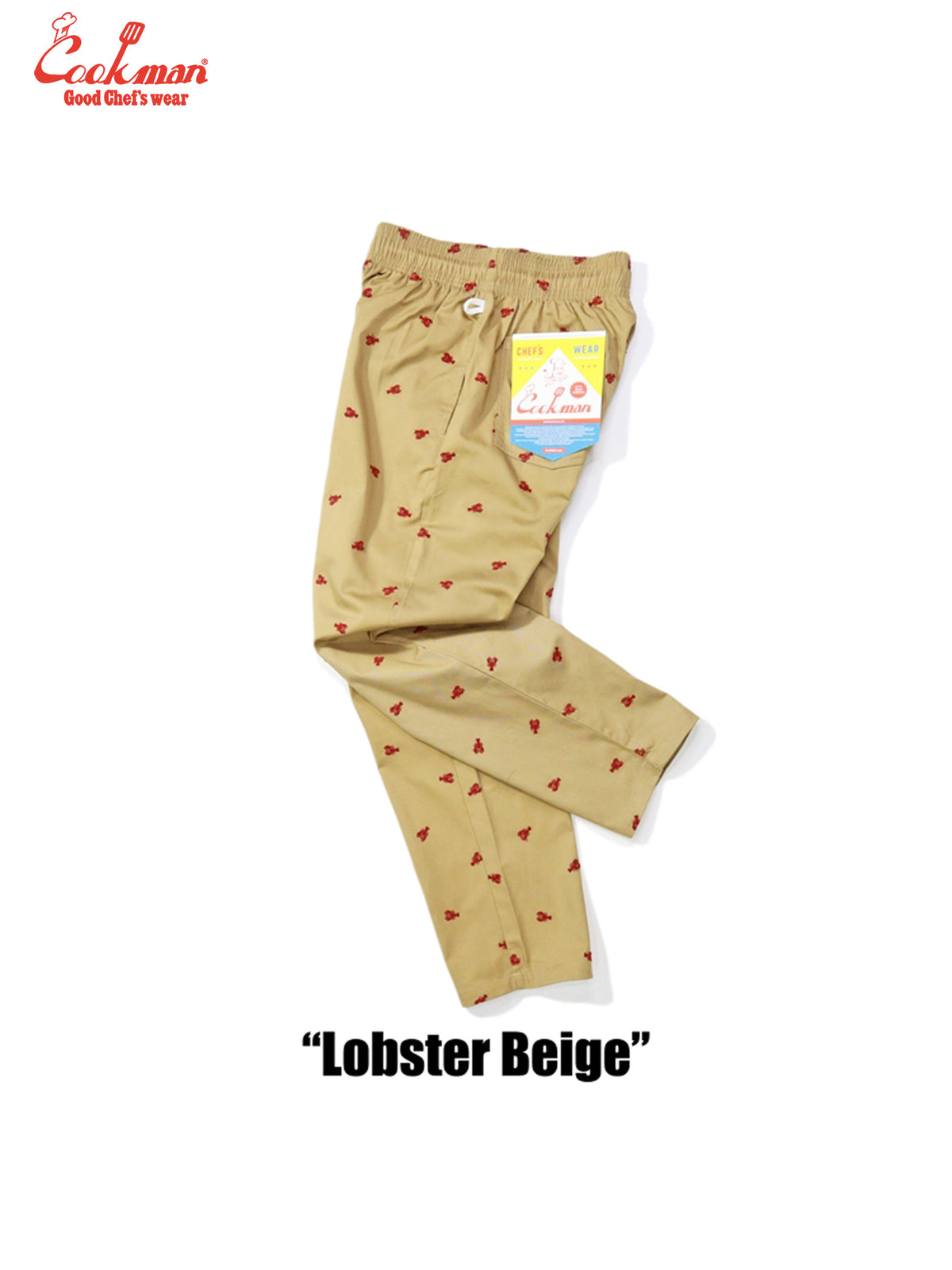 Embroidery Chef Pants - Lobster : Beige