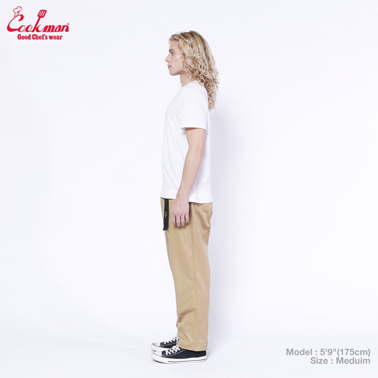 Cookman Chef Pants Semiwide - Black Belt : Peanuts
