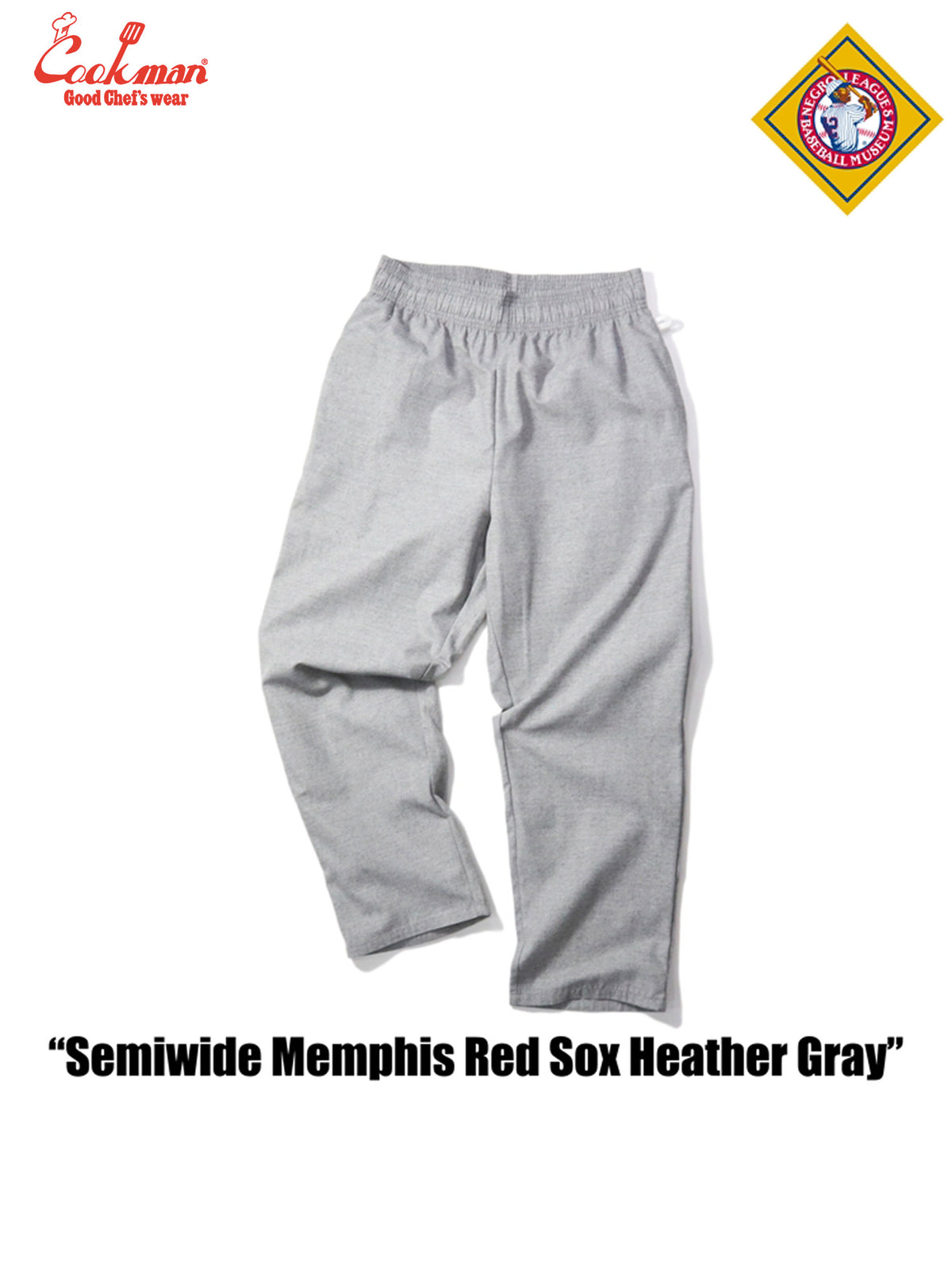 Chef Pants Semiwide - Memphis Red Sox Heather Gray