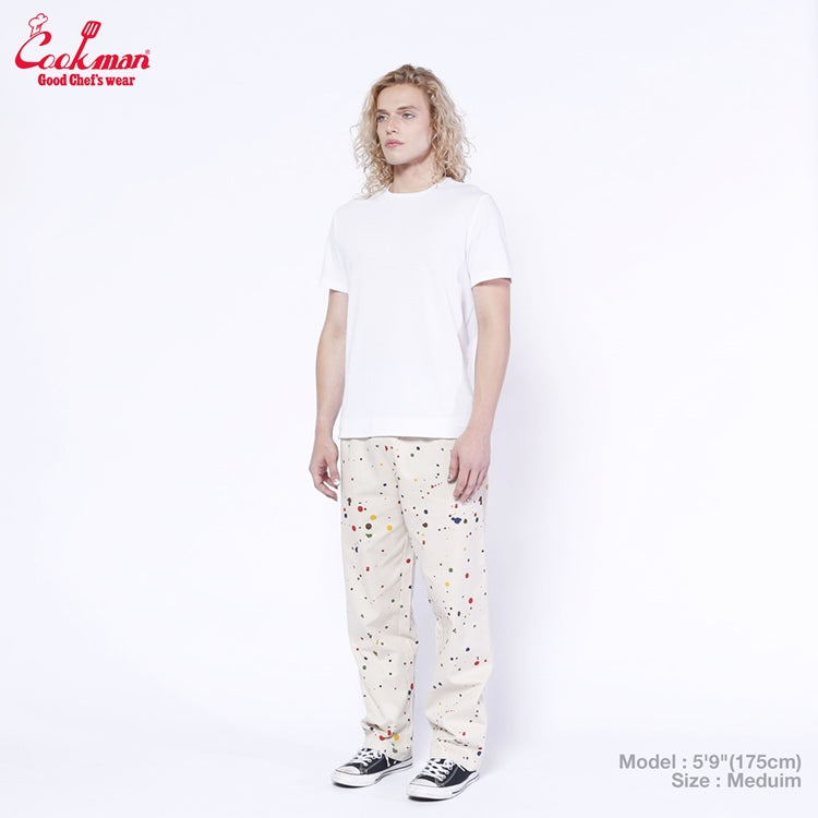 Cookman Chef Pants Semiwide - Sauce Splash : Beige