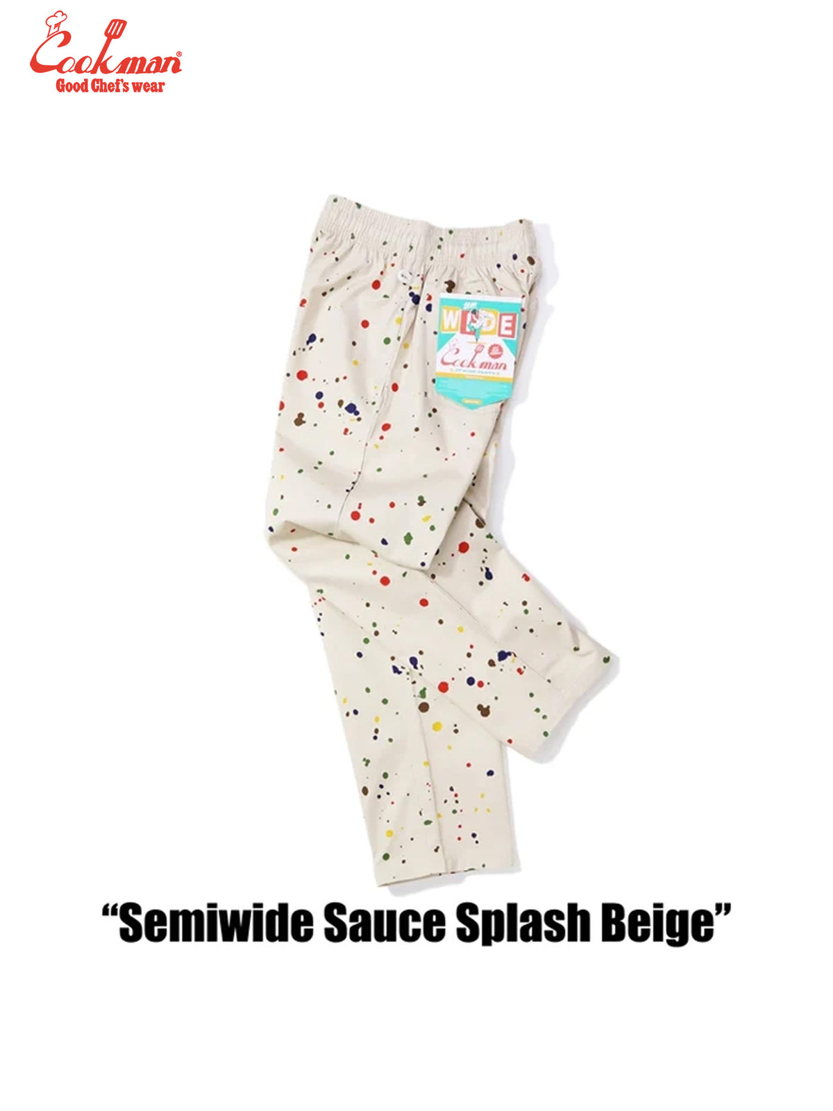 Chef Pants Semiwide - Sauce Splash : Beige