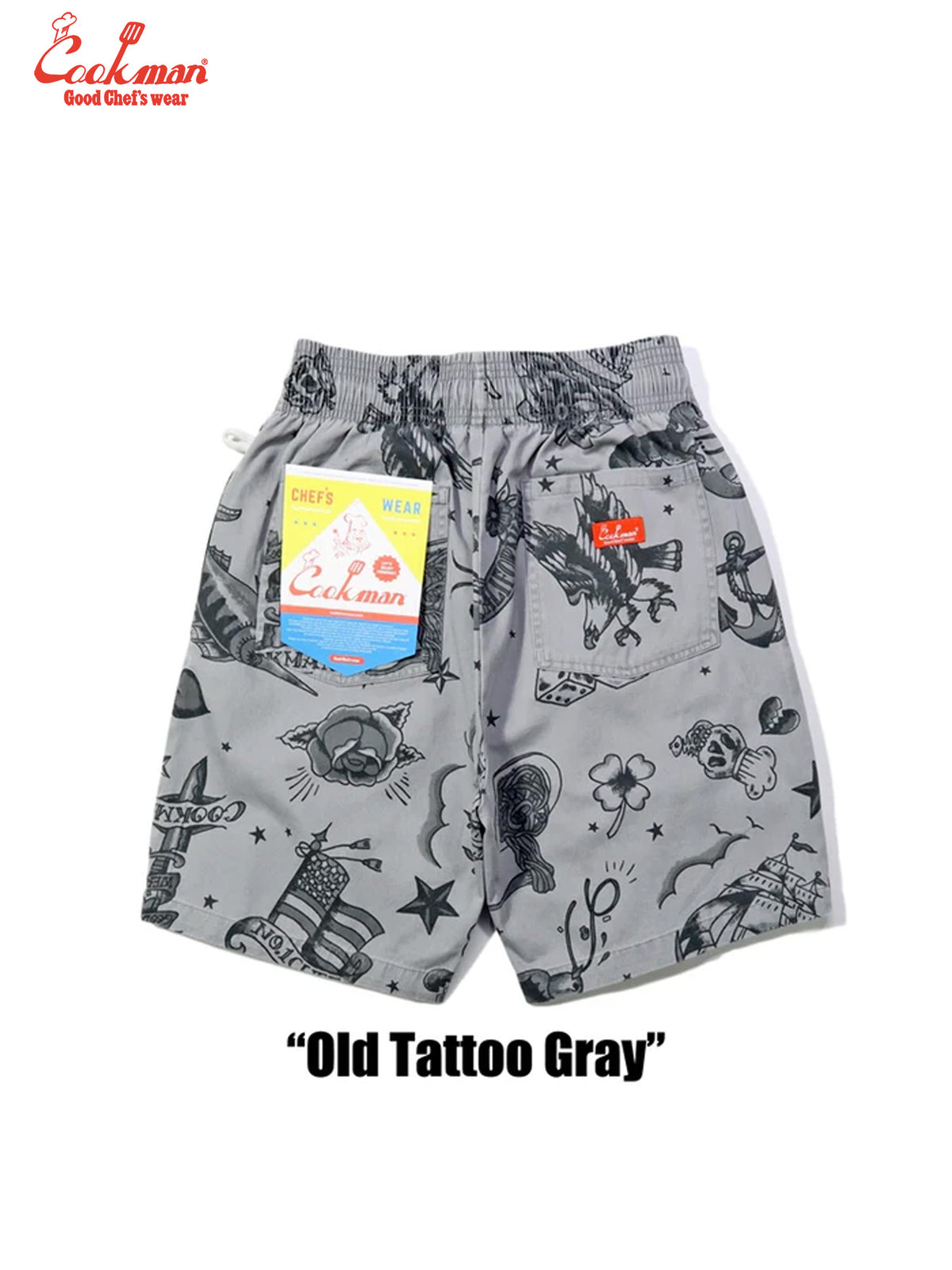 Chef Short Pants - Old Tattoo : Gray