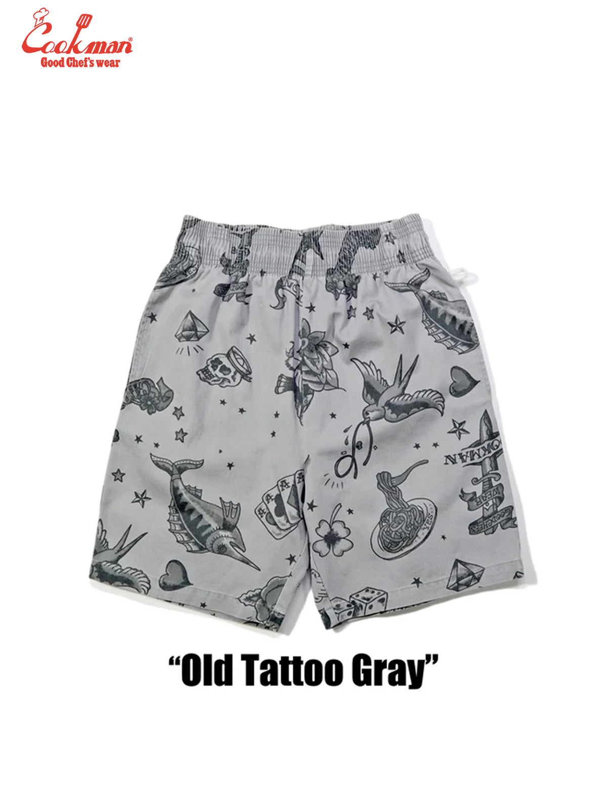 Chef Short Pants - Old Tattoo : Gray