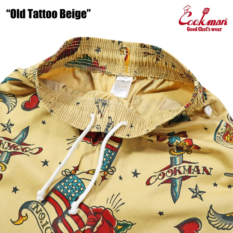 Cookman Chef Short Pants - Old Tattoo : Beige