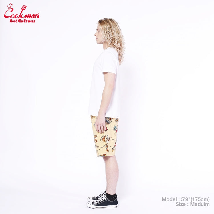 Cookman Chef Short Pants - Old Tattoo : Beige