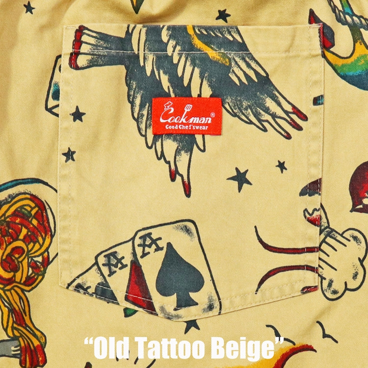 Cookman Chef Short Pants - Old Tattoo : Beige