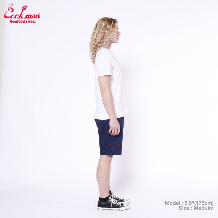 Cookman Chef Short Pants Embroidery - Lobster : Navy