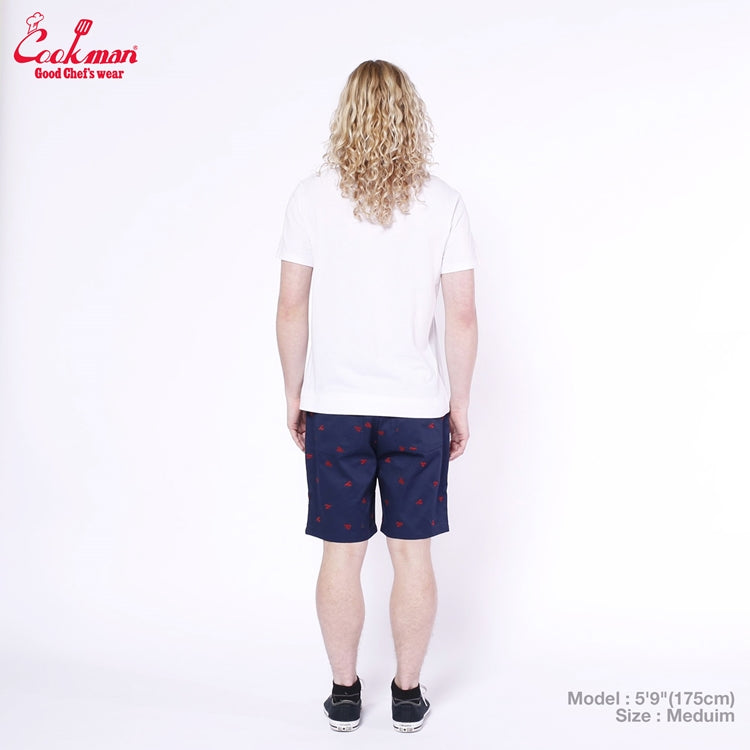 Cookman Chef Short Pants Embroidery - Lobster : Navy