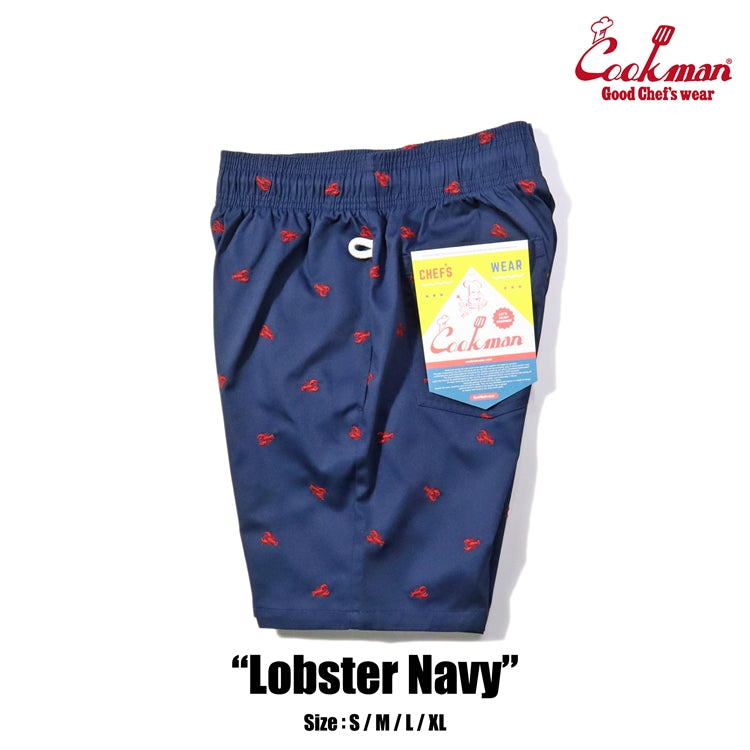 Cookman Chef Short Pants Embroidery - Lobster : Navy