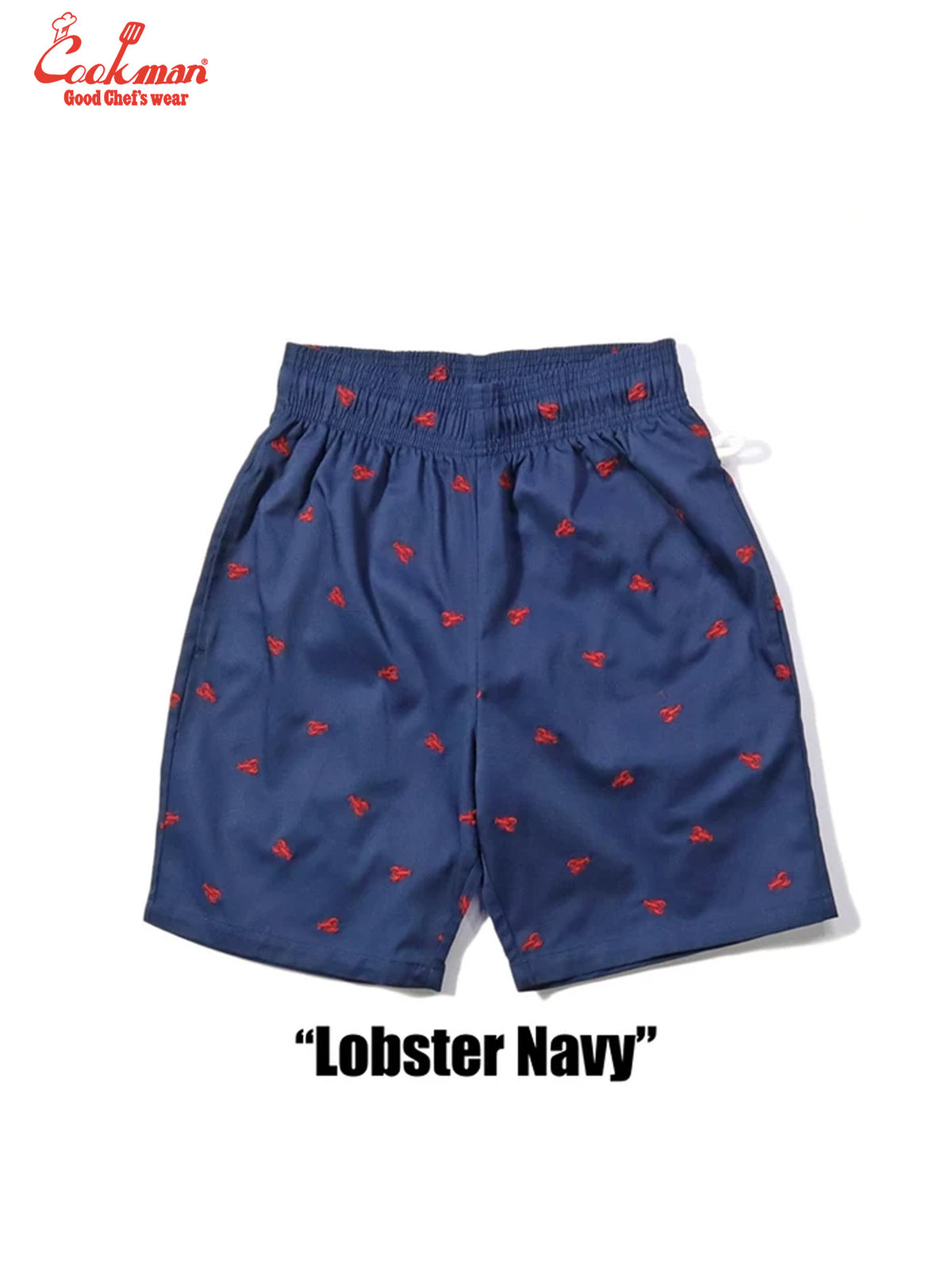 Chef Short Pants Embroidery - Lobster : Navy
