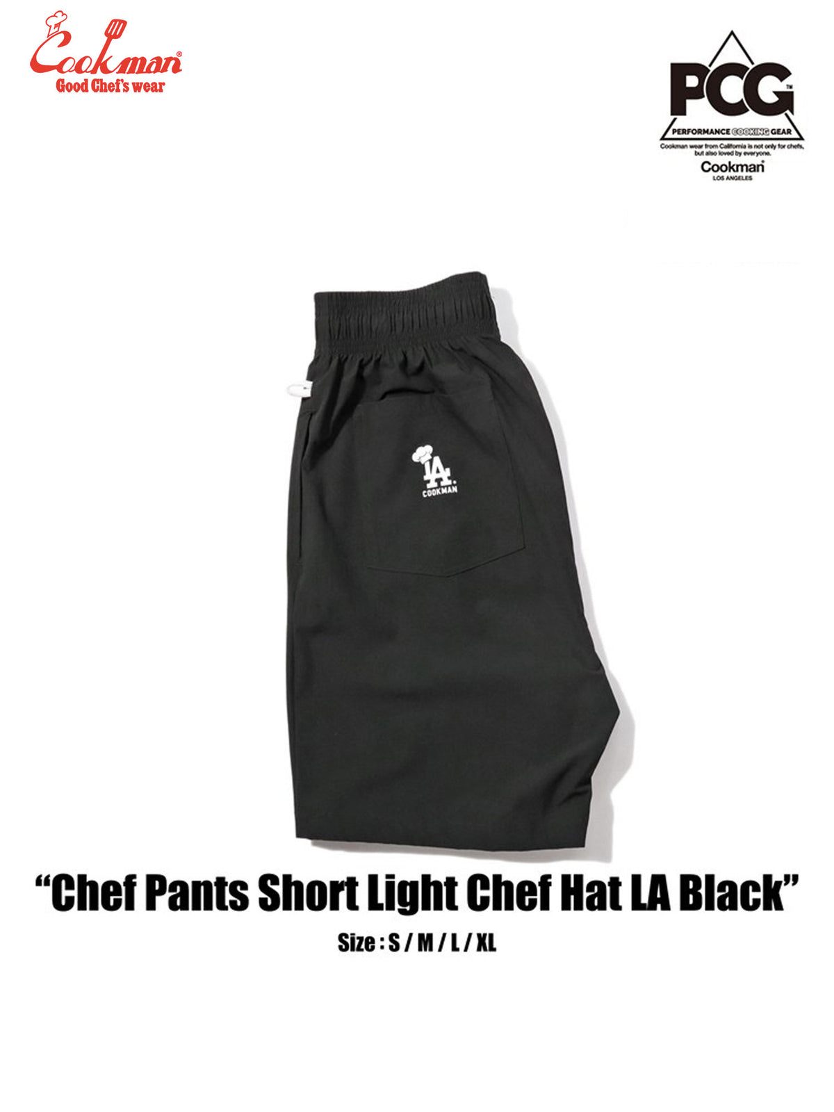 Chef Short Pants Light - Chef Hat LA : Black