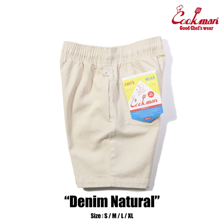 Cookman Chef Short Pants - Denim : Natural
