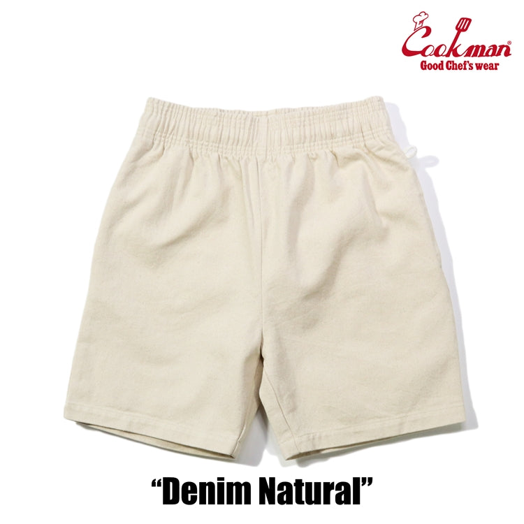 Cookman Chef Short Pants - Denim : Natural