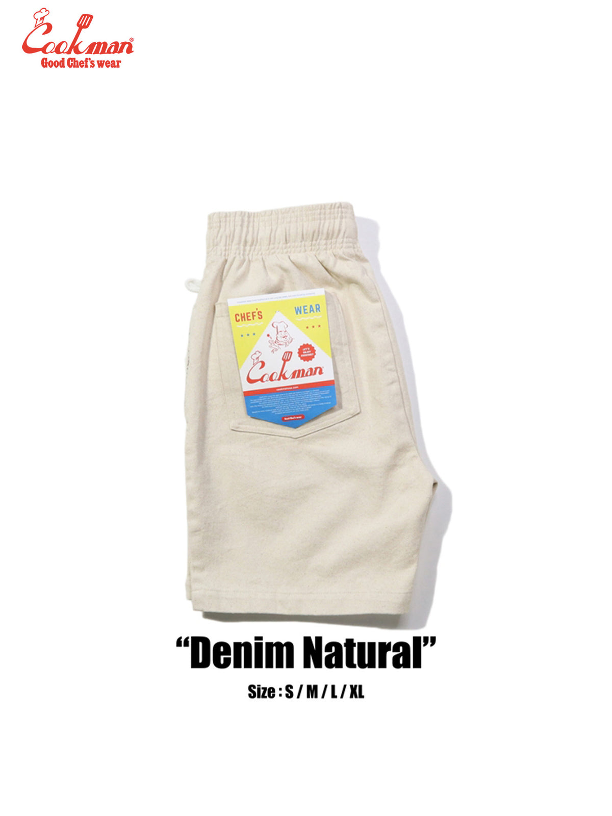 Chef Short Pants - Denim : Natural