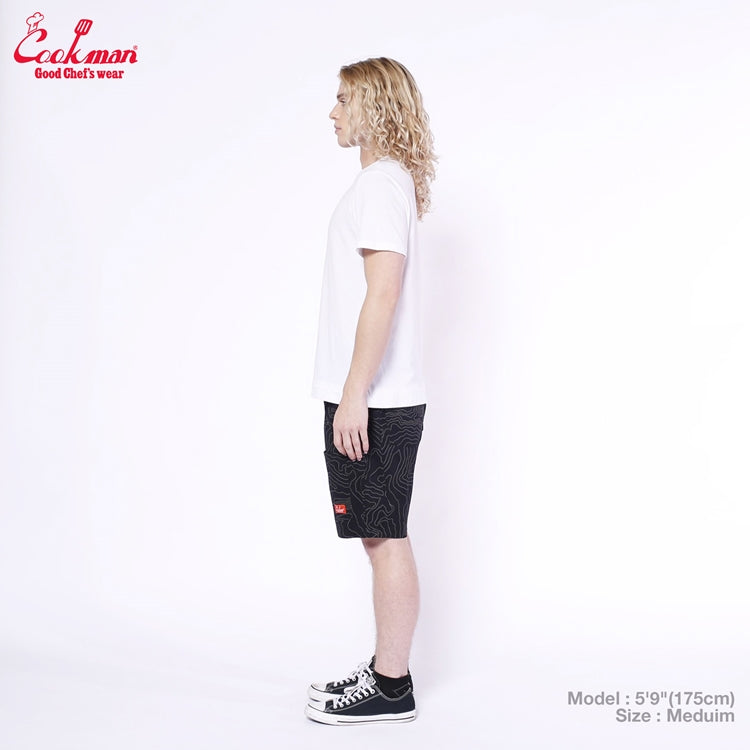Cookman Chef Short Pants Front Pocket - Big Bear : Black