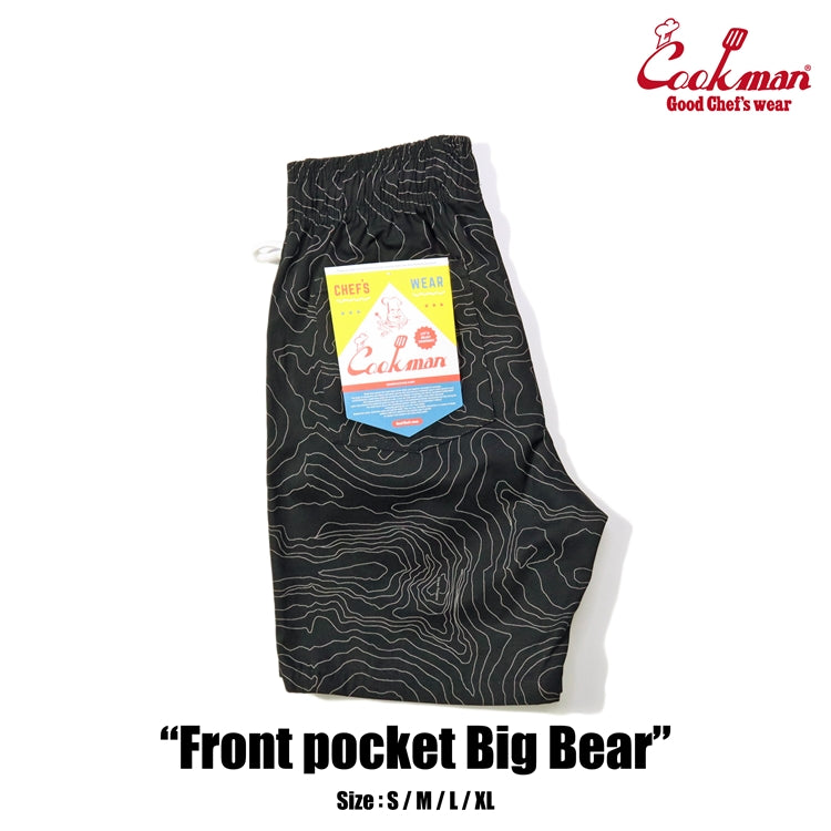 Cookman Chef Short Pants Front Pocket - Big Bear : Black