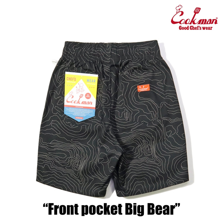 Cookman Chef Short Pants Front Pocket - Big Bear : Black