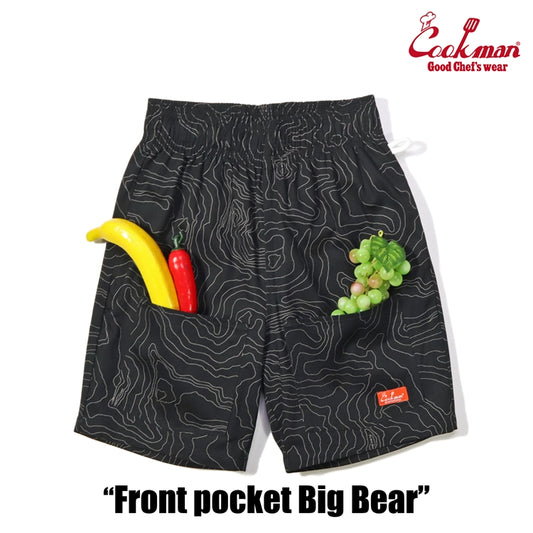 Cookman Chef Short Pants Front Pocket - Big Bear : Black