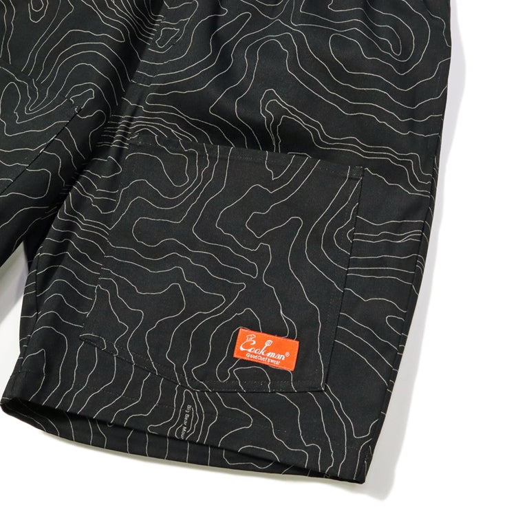 Cookman Chef Short Pants Front Pocket - Big Bear : Black