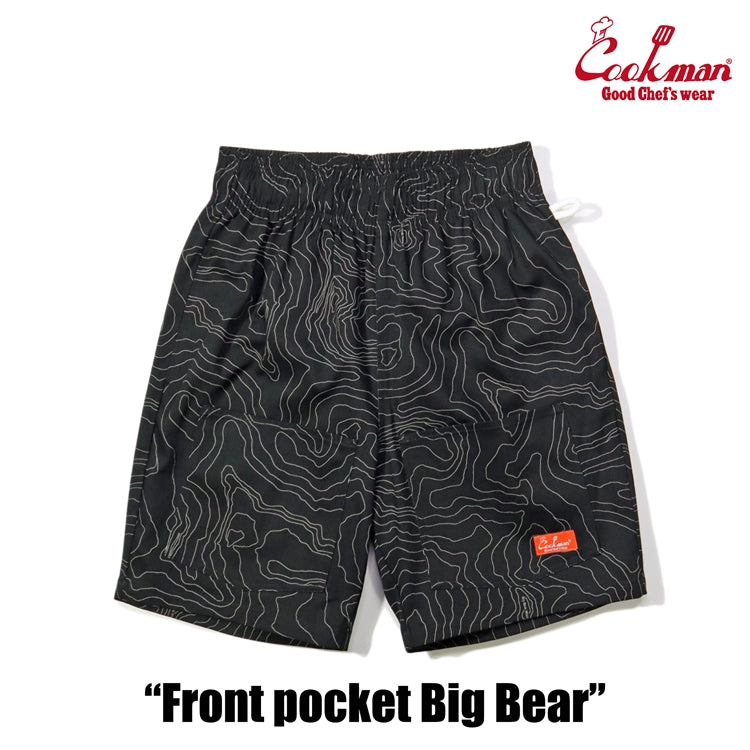 Cookman Chef Short Pants Front Pocket - Big Bear : Black