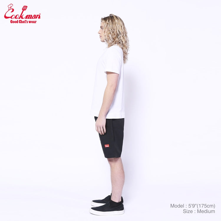 Cookman Chef Short Pants Front Pocket - Ripstop : Black