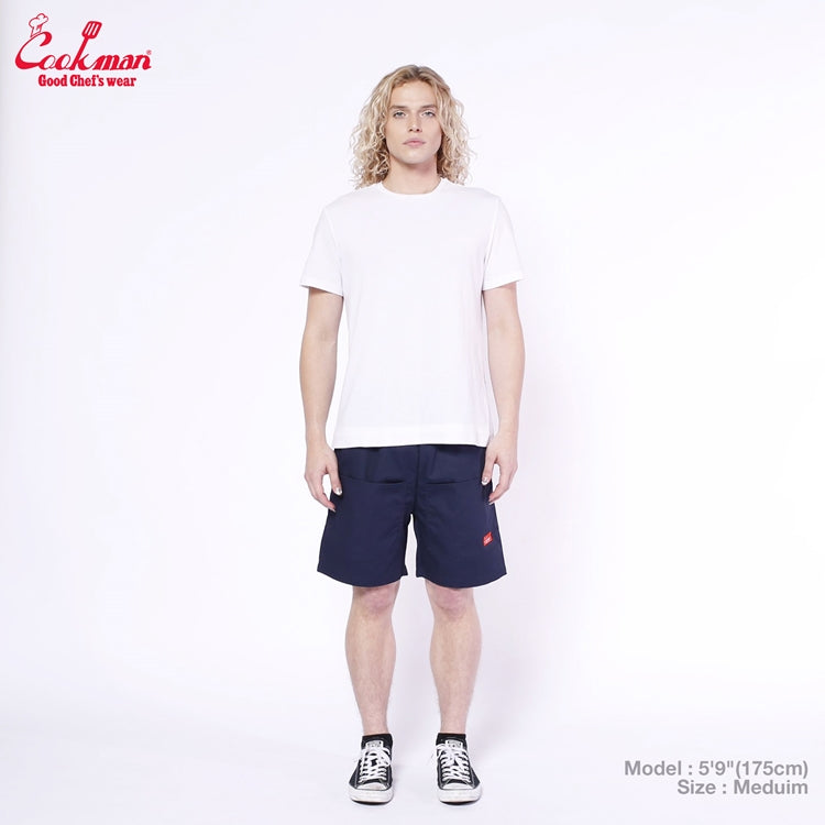 Cookman Chef Short Pants Front Pocket - Ripstop : Navy