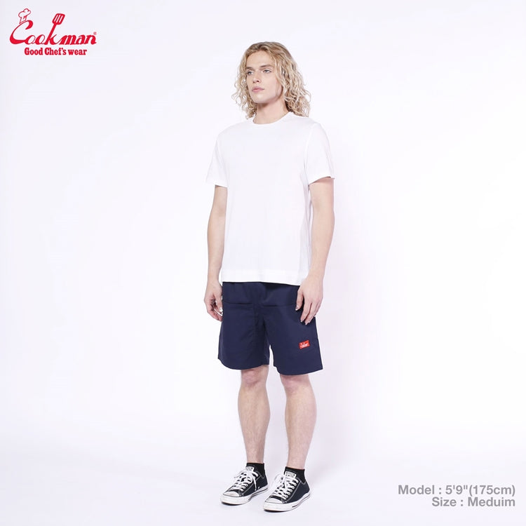 Cookman Chef Short Pants Front Pocket - Ripstop : Navy