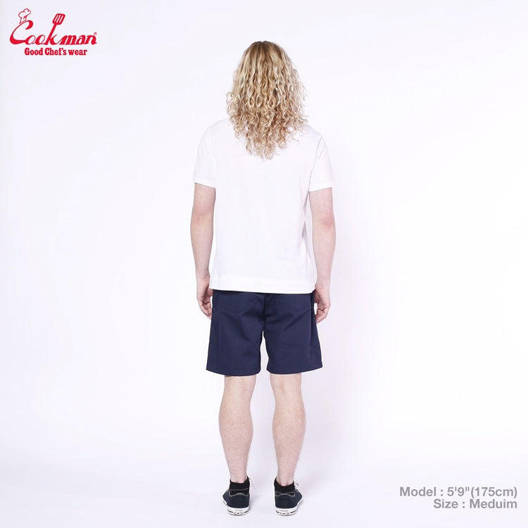 Cookman Chef Short Pants Front Pocket - Ripstop : Navy