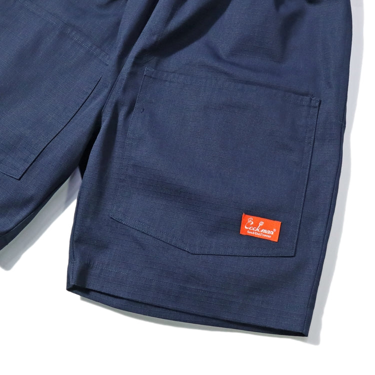 Cookman Chef Short Pants Front Pocket - Ripstop : Navy