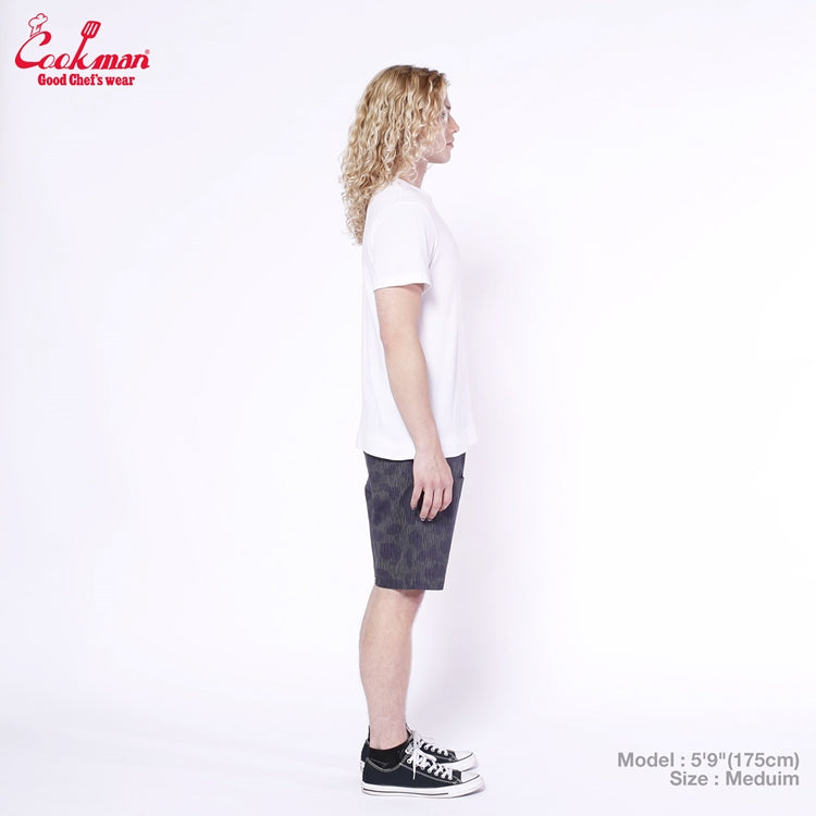 Cookman Chef Short Pants Front Pocket - Raindrop Camo : Gray
