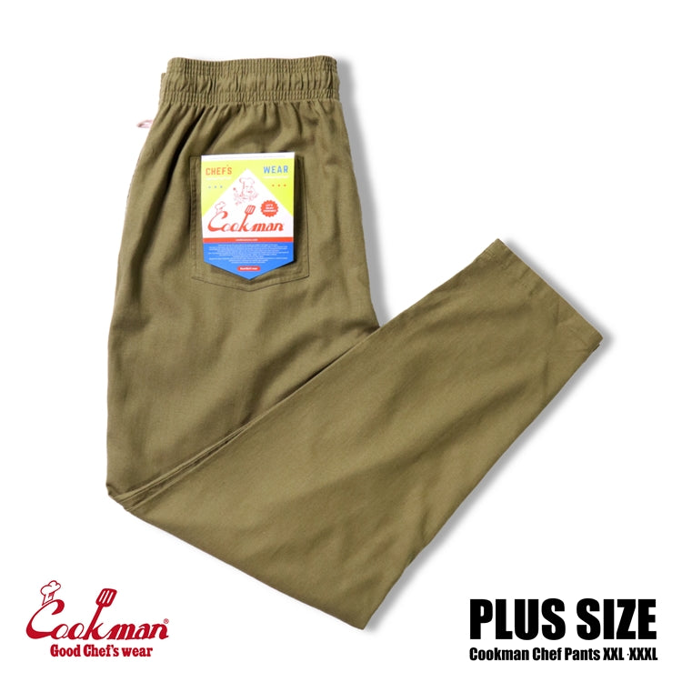 Cookman Chef Pants - Linen : Olive