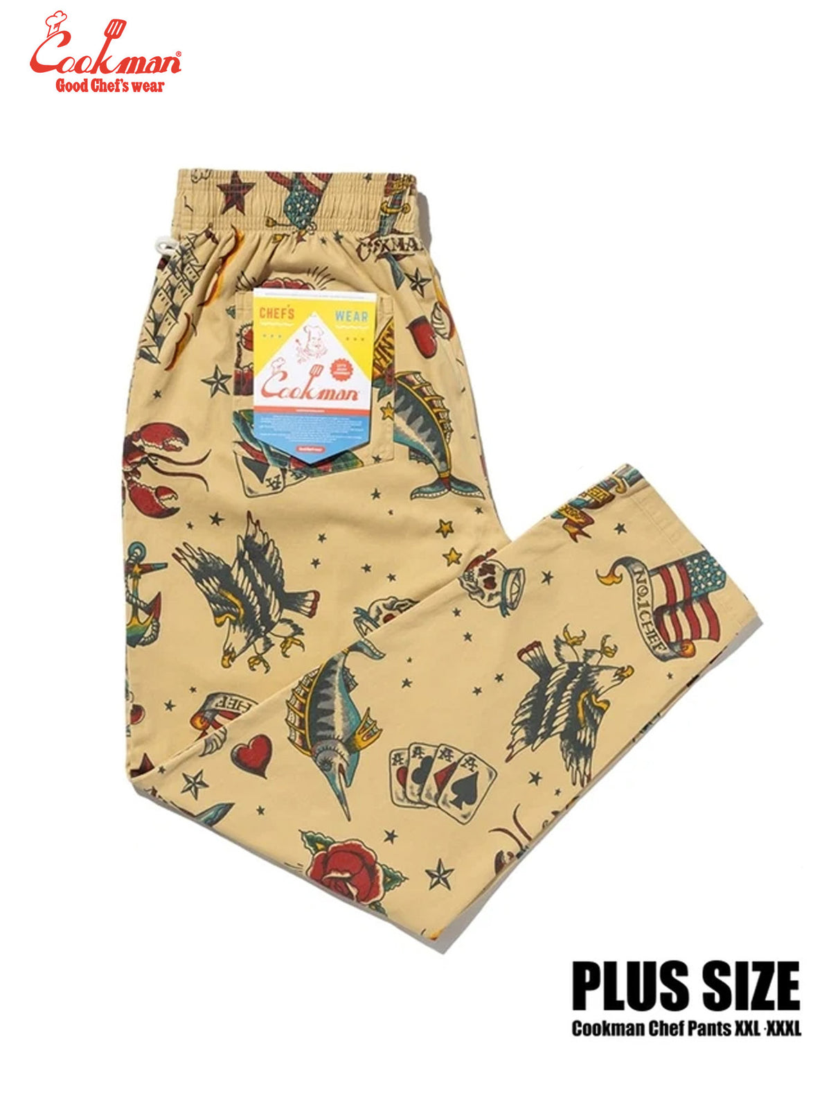 Chef Pants - Old Tattoo : Beige