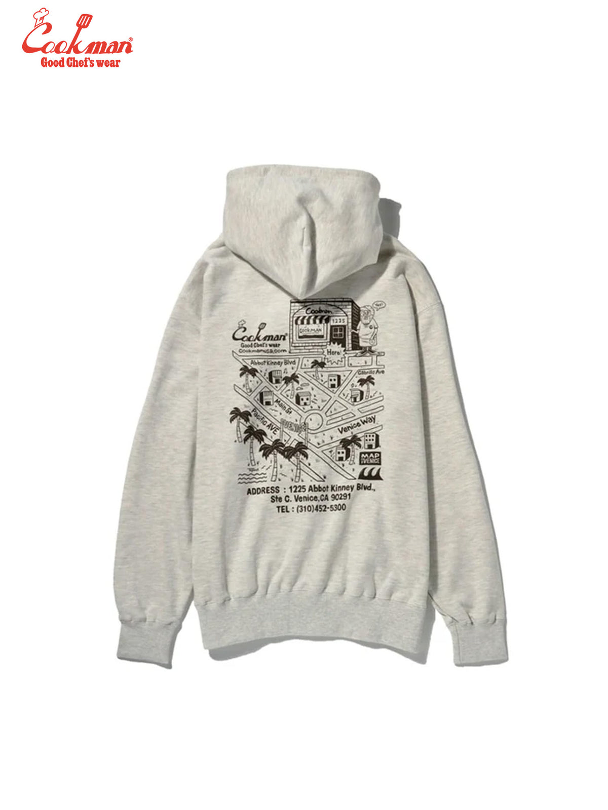 Zip-up Hoodie - TM paint Abbot Kinney : Off White
