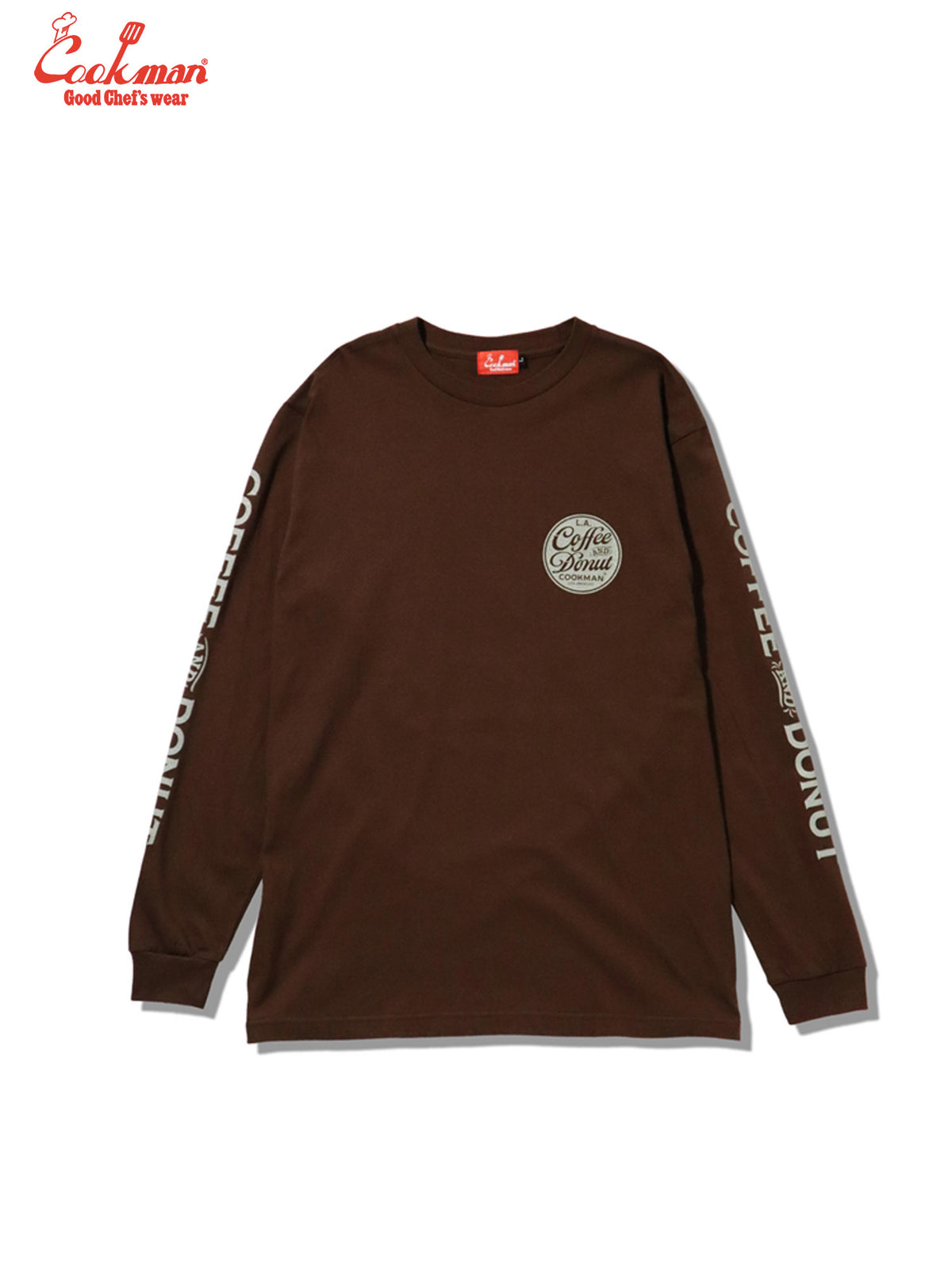 Long Sleeve Tees - Coffee & Donut : Dark Brown