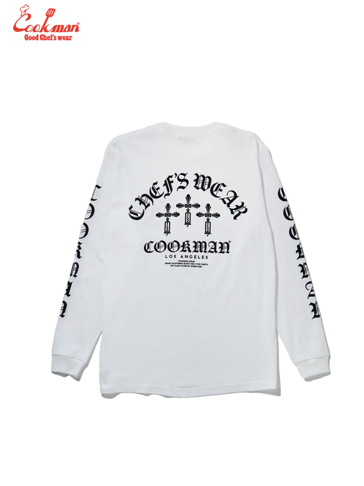 Long Sleeve Tees - Wine Opener : White