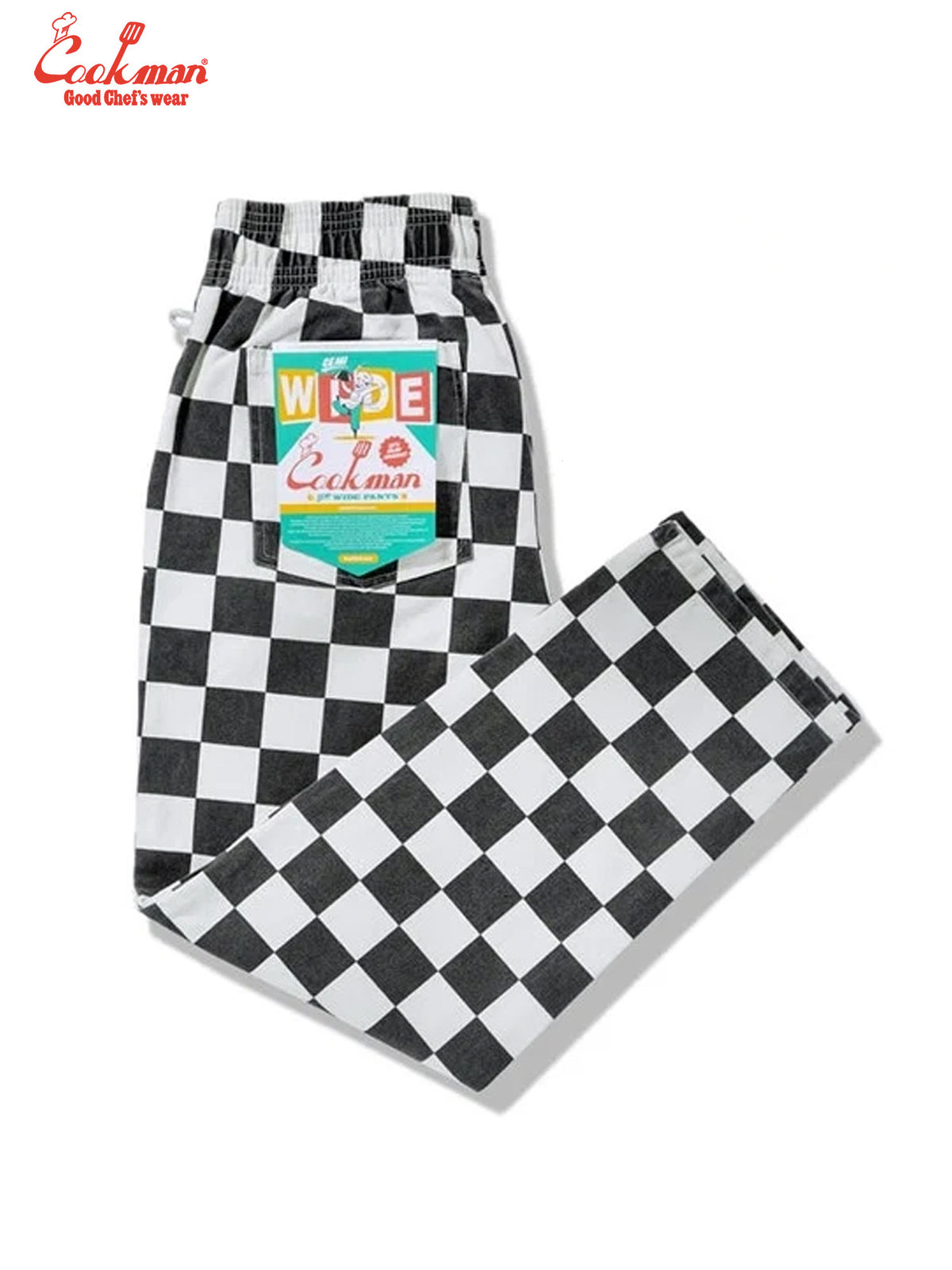 Chef Pants Semiwide - Washed Duck Canvas Checker : Black