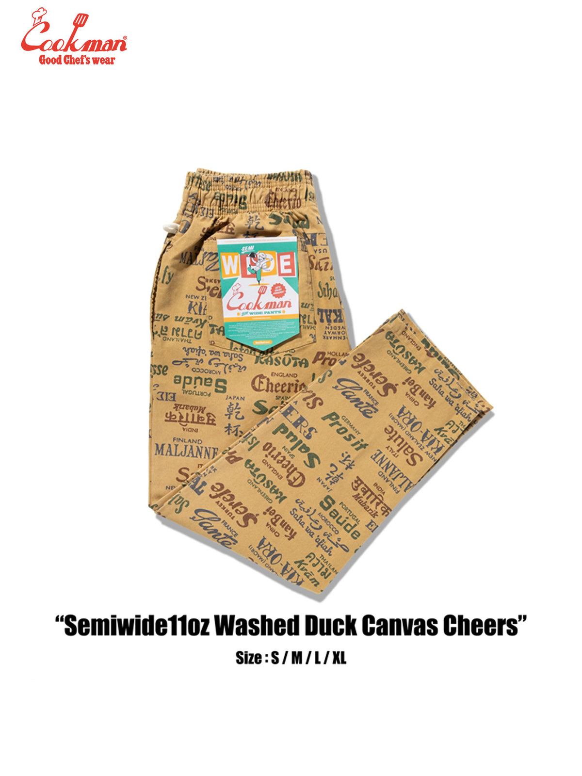 Chef Pants Semiwide - Washed Duck Canvas Cheers
