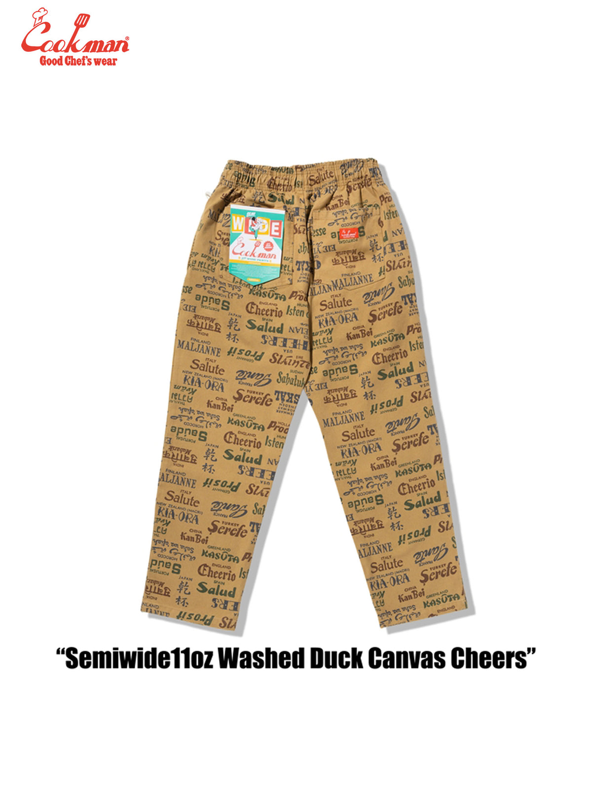 Chef Pants Semiwide - Washed Duck Canvas Cheers