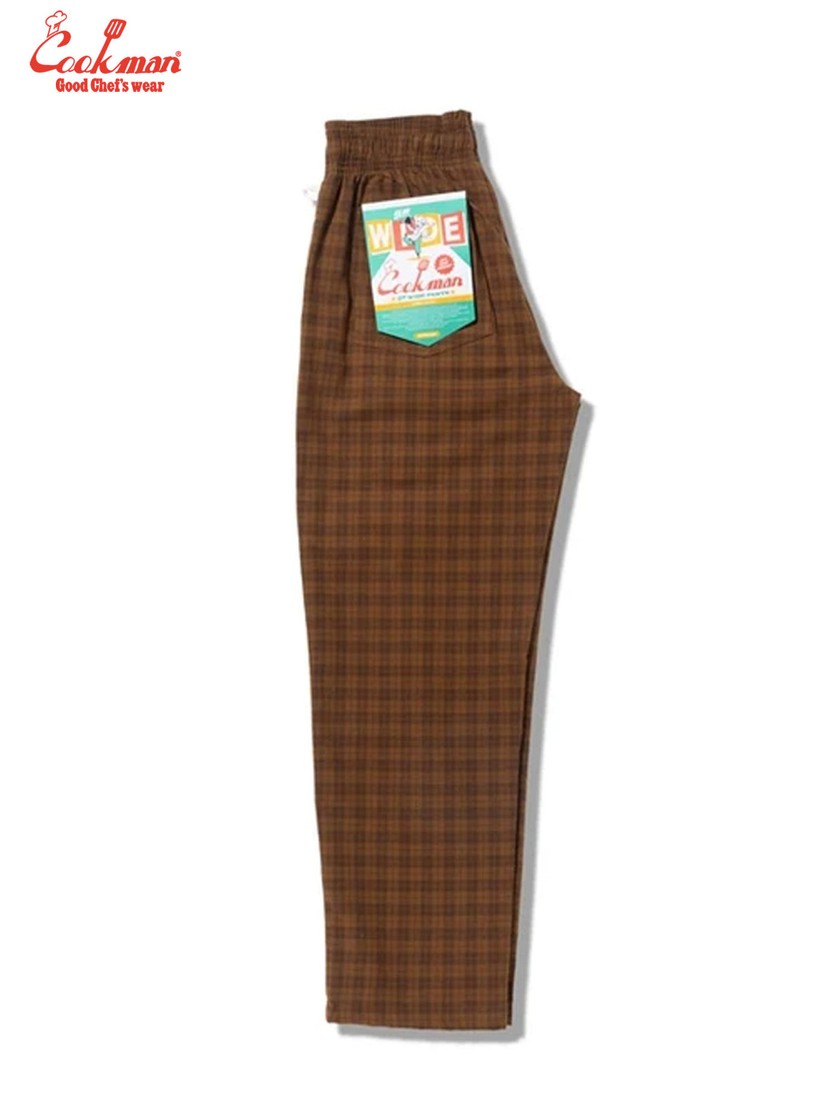 Chef Pants Semiwide - Light Tweed : Scottish Tartan Brown