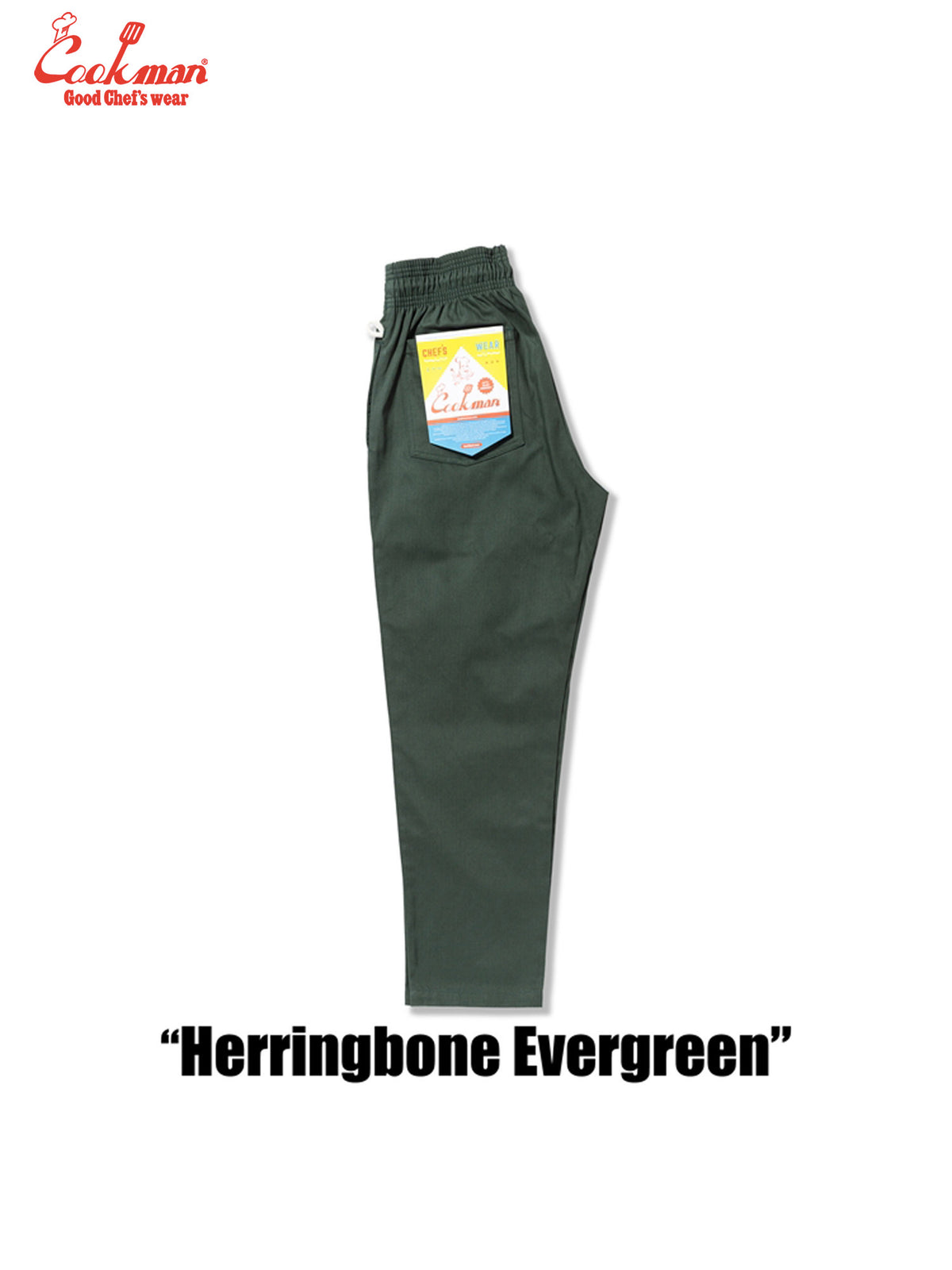 Chef Pants - Herringbone : Evergreen