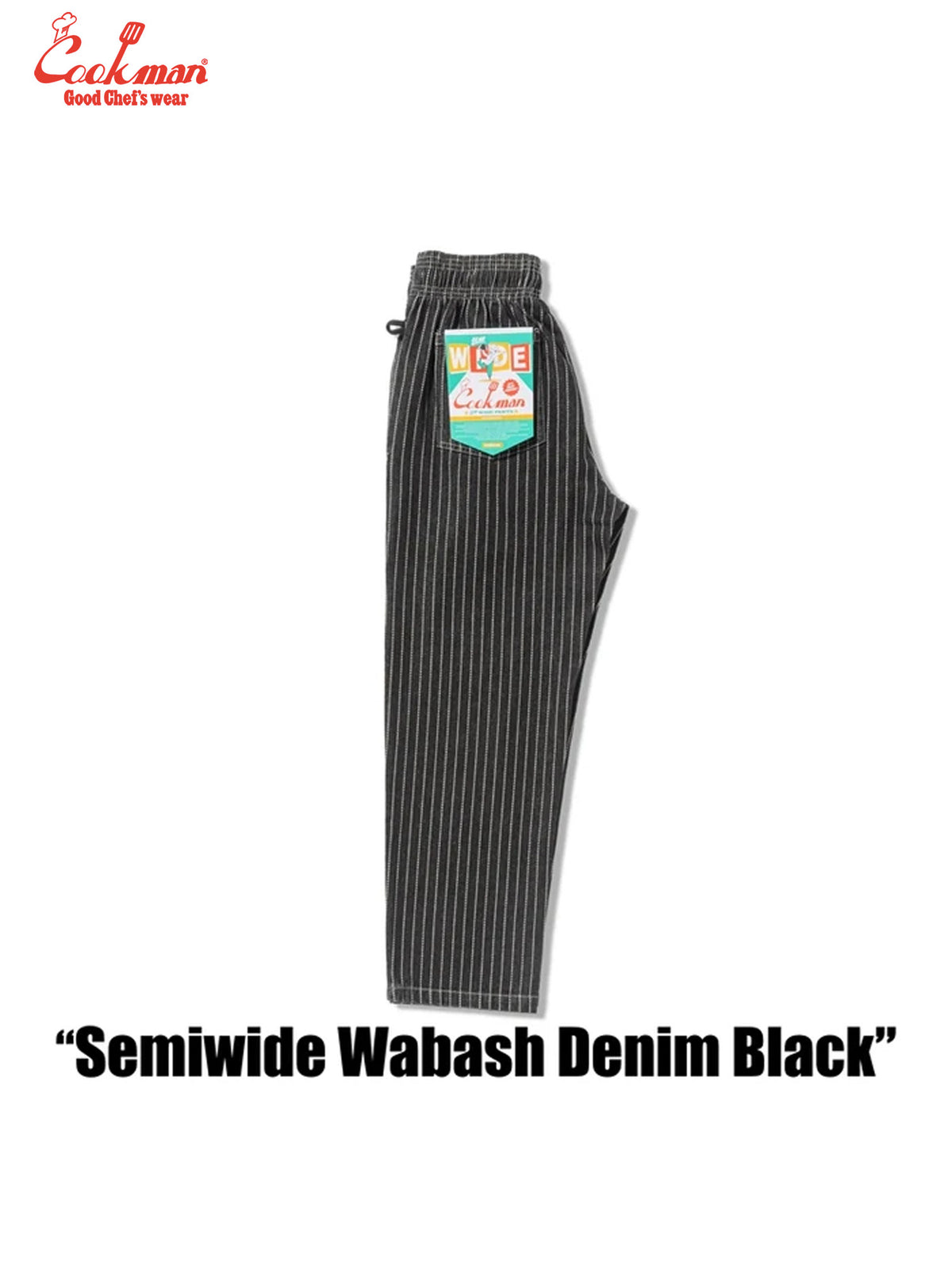 Chef Pants Semiwide - Wabash Denim : Black