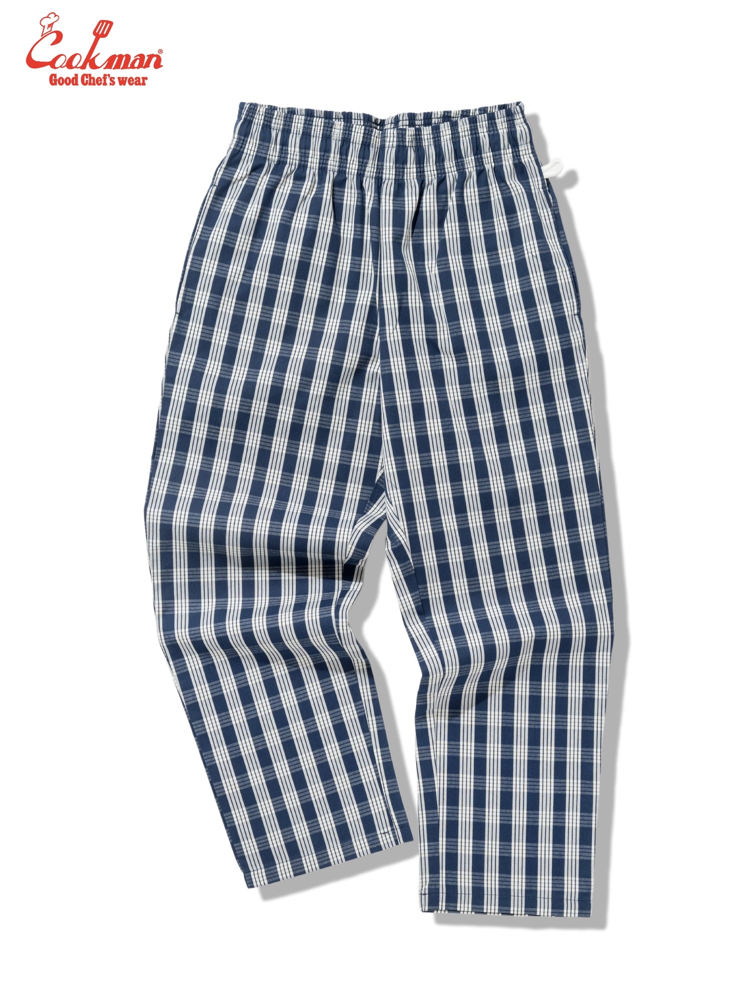 Cookman Chef Pants Semiwide - PALAKA Check : Navy
