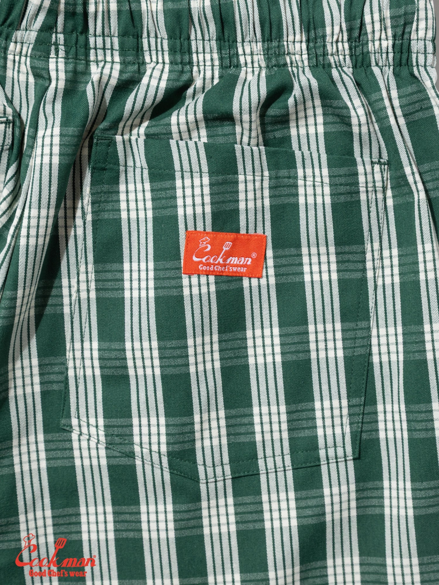 Cookman Chef Pants Semiwide - PALAKA Check : Green