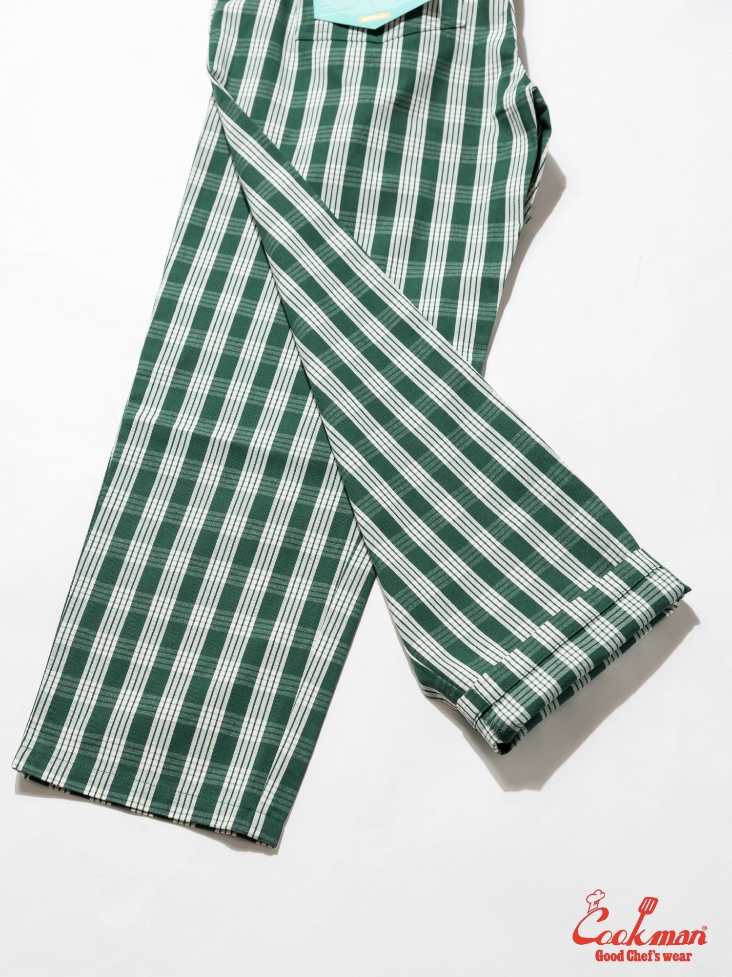 Cookman Chef Pants Semiwide - PALAKA Check : Green