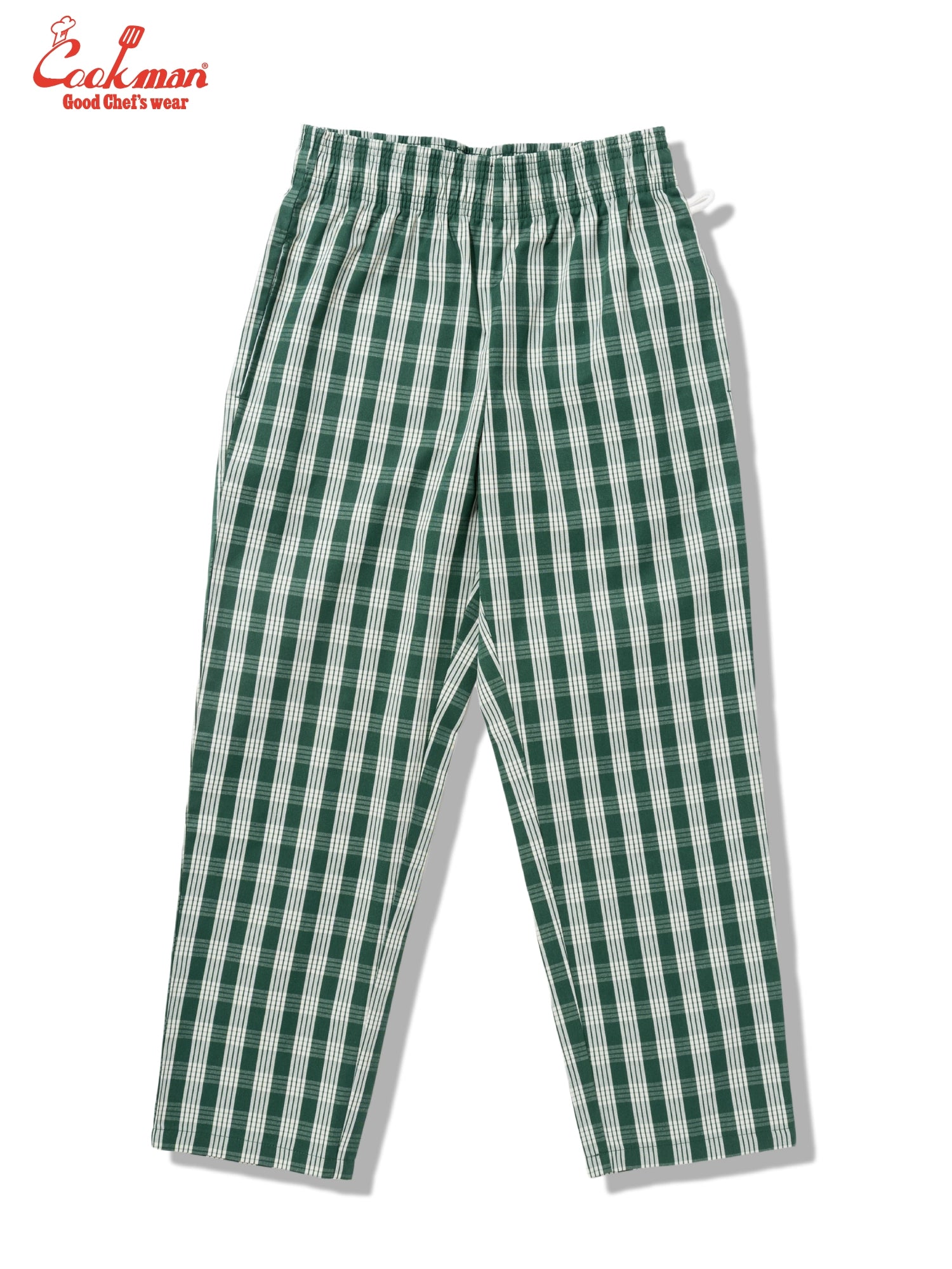 Cookman Chef Pants Semiwide - PALAKA Check : Green