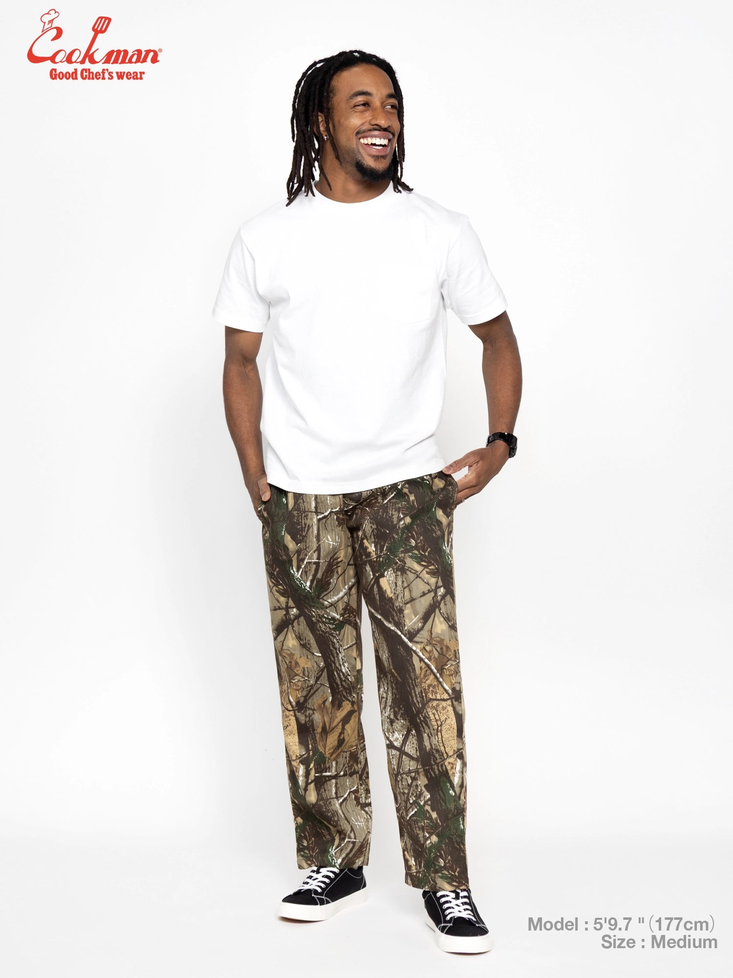 Cookman Chef Pants Semiwide - Timber Camo